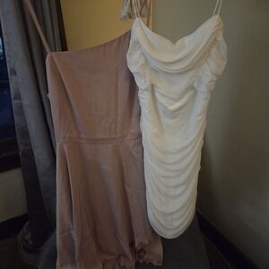 Elegant Pink and White Women's Dresses
